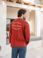 Red Villa Oversized Longsleeve