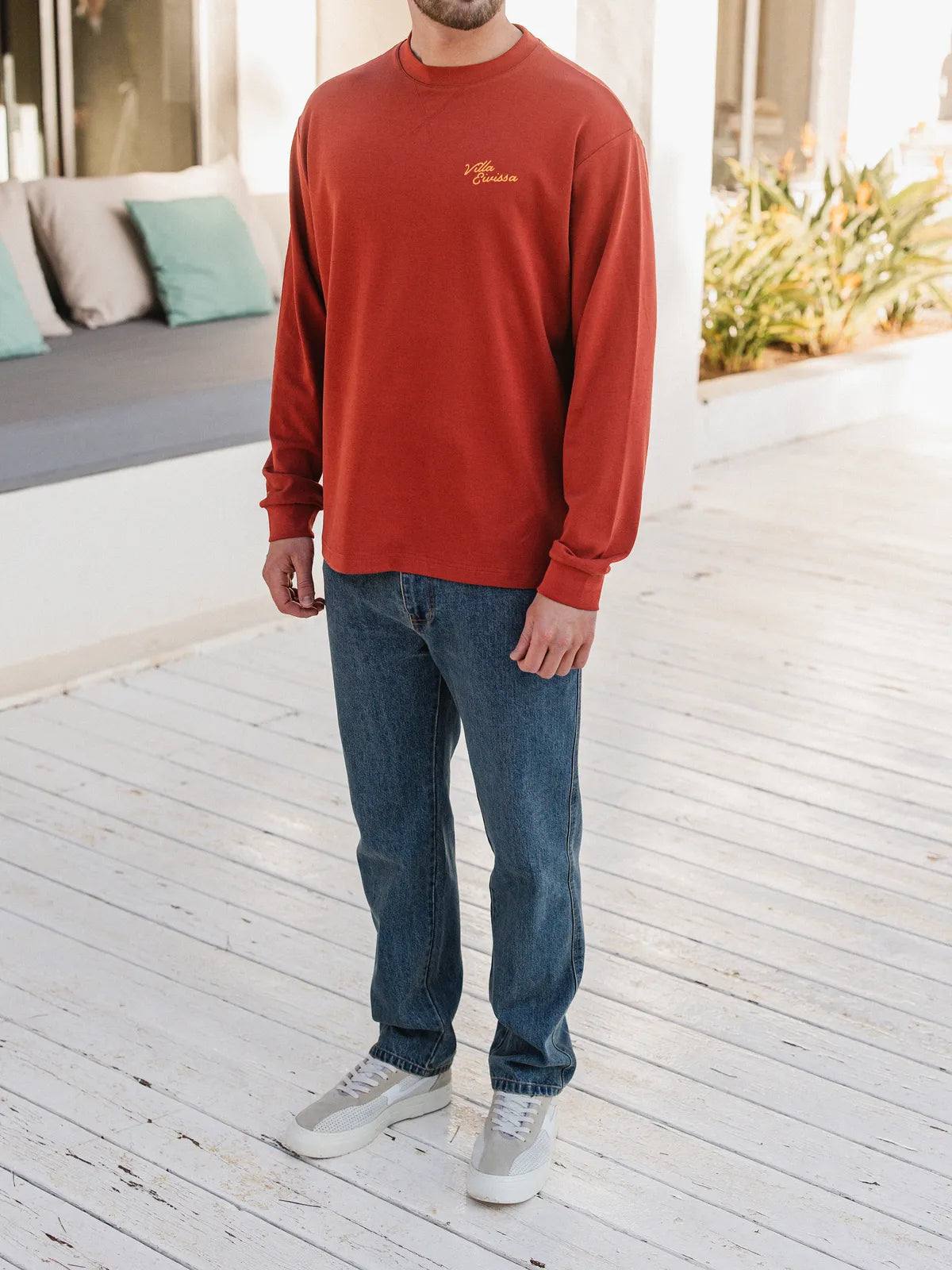 Red Villa Oversized Longsleeve