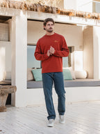 Red Villa Oversized Longsleeve