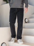 Washed Black Denim Jeans