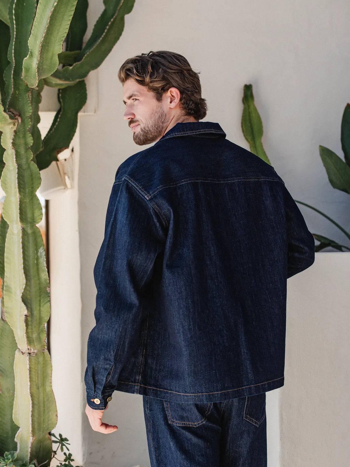 Dark Blue Denim Overshirt