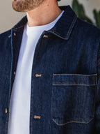 Dark Blue Denim Overshirt