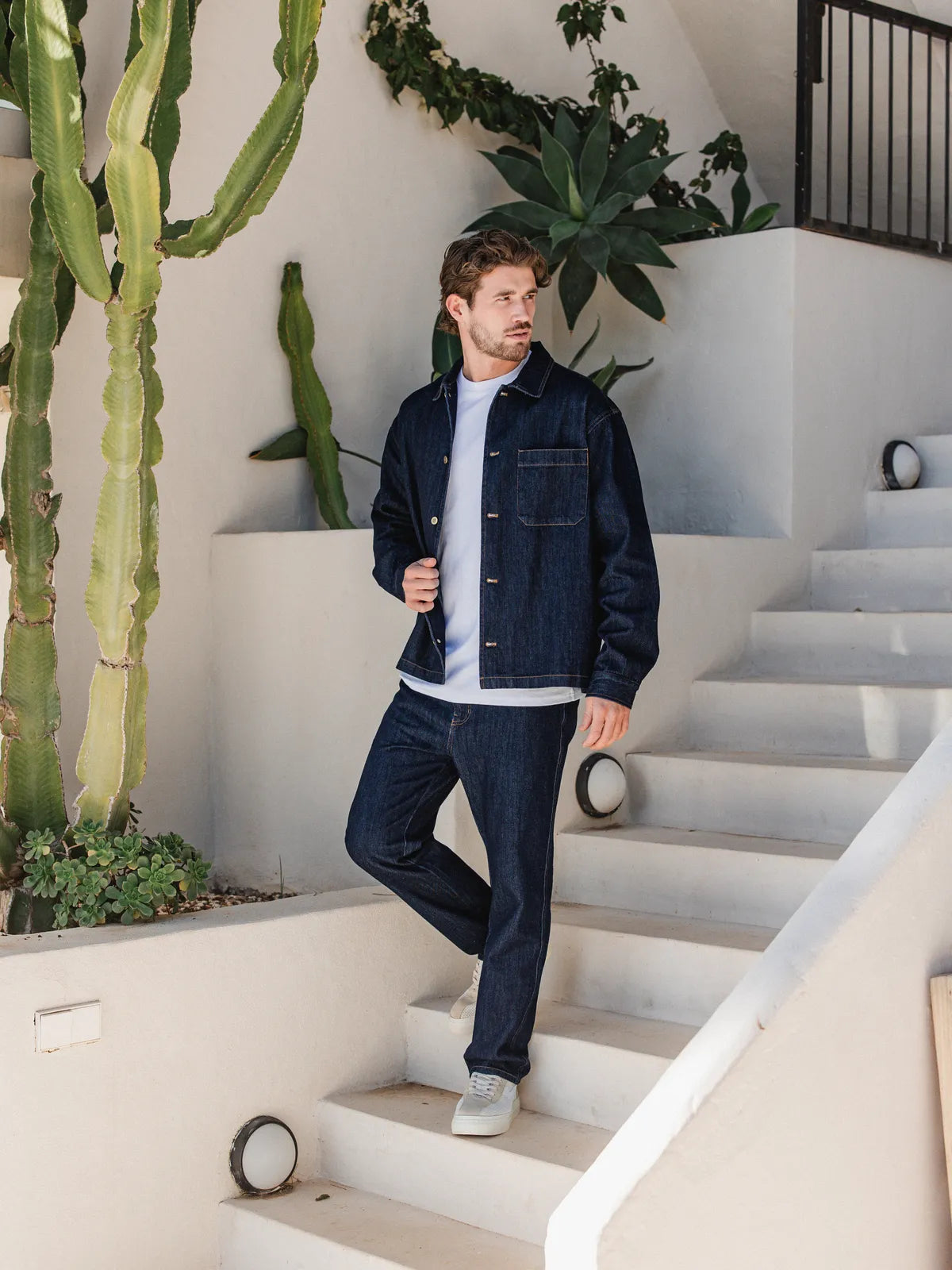 Dark Blue Denim Overshirt