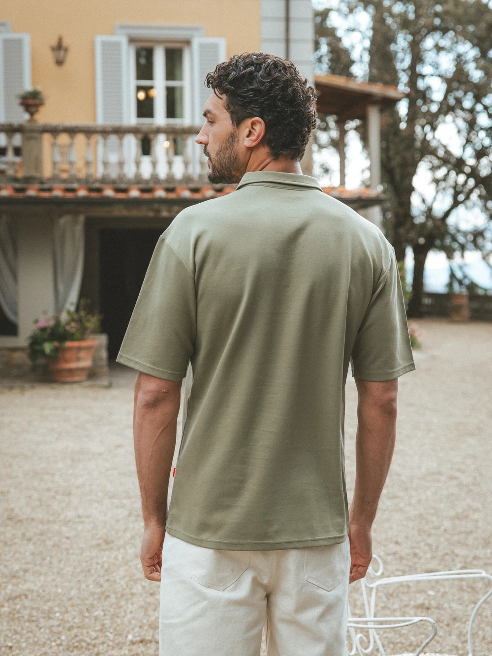 Green La Sera Relaxed Polo