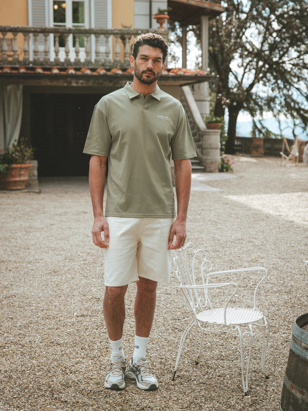 Green La Sera Relaxed Polo