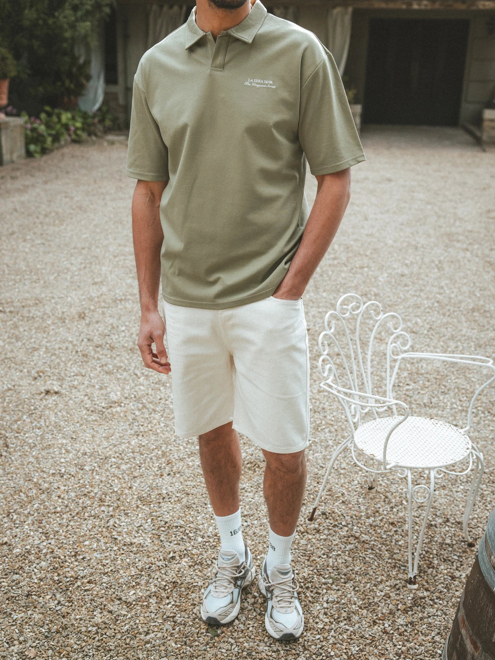 Green La Sera Oversized Polo