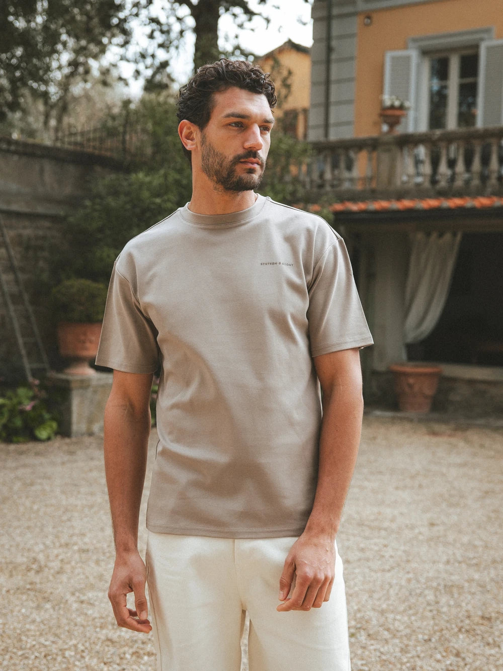 Light Brown Sixteen Oversized T-Shirt