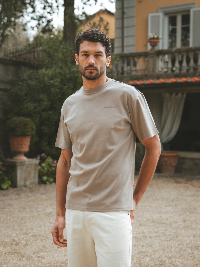 Light Brown Sixteen Oversized T-Shirt
