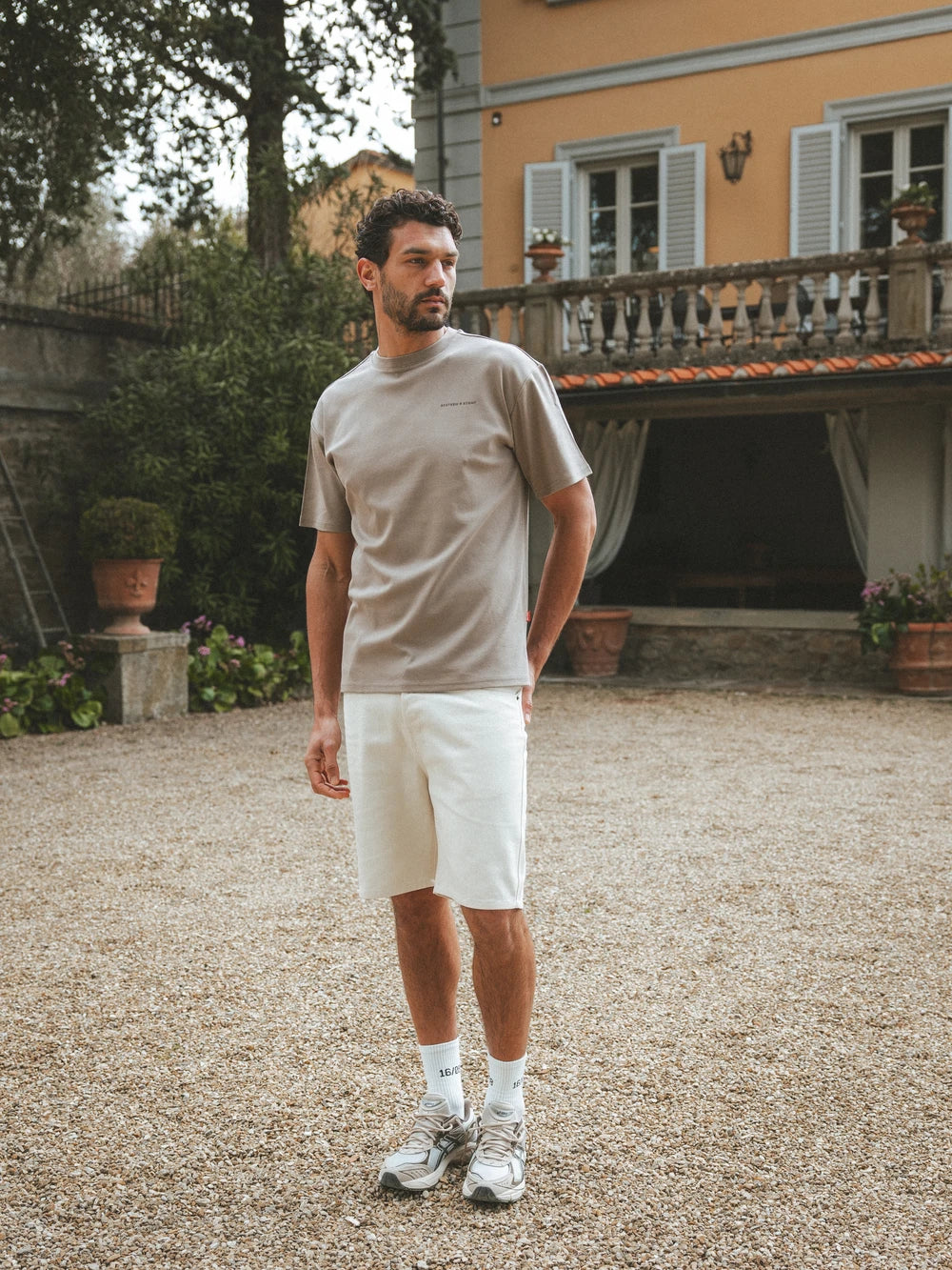 Light Brown Sixteen Oversized T-Shirt