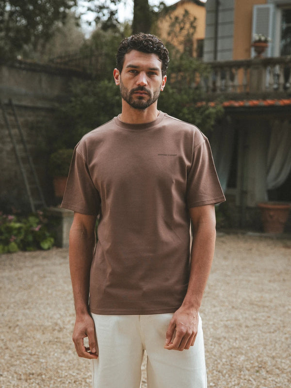 Dark Brown Sixteen Oversized T-Shirt
