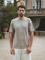 Brown Collar Oversized T-shirt
