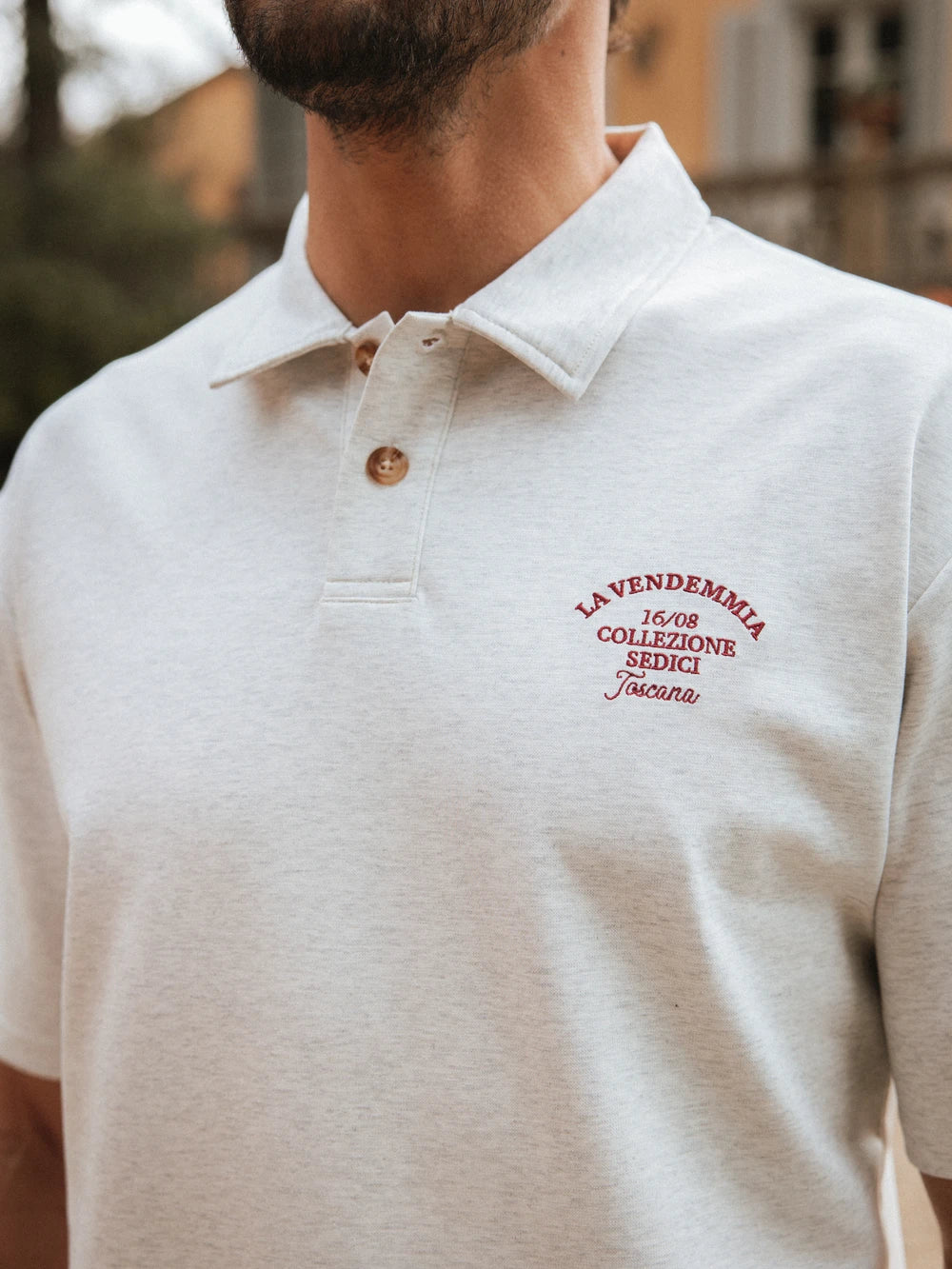 Grey Vendemmia Relaxed Polo