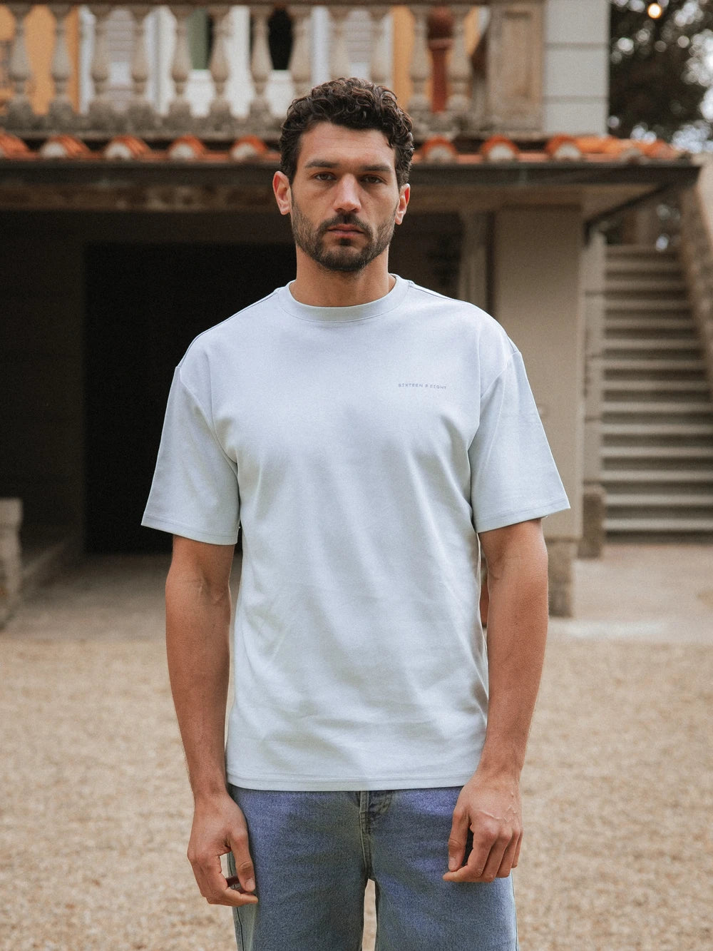 Light Blue Sixteen Oversized T-Shirt