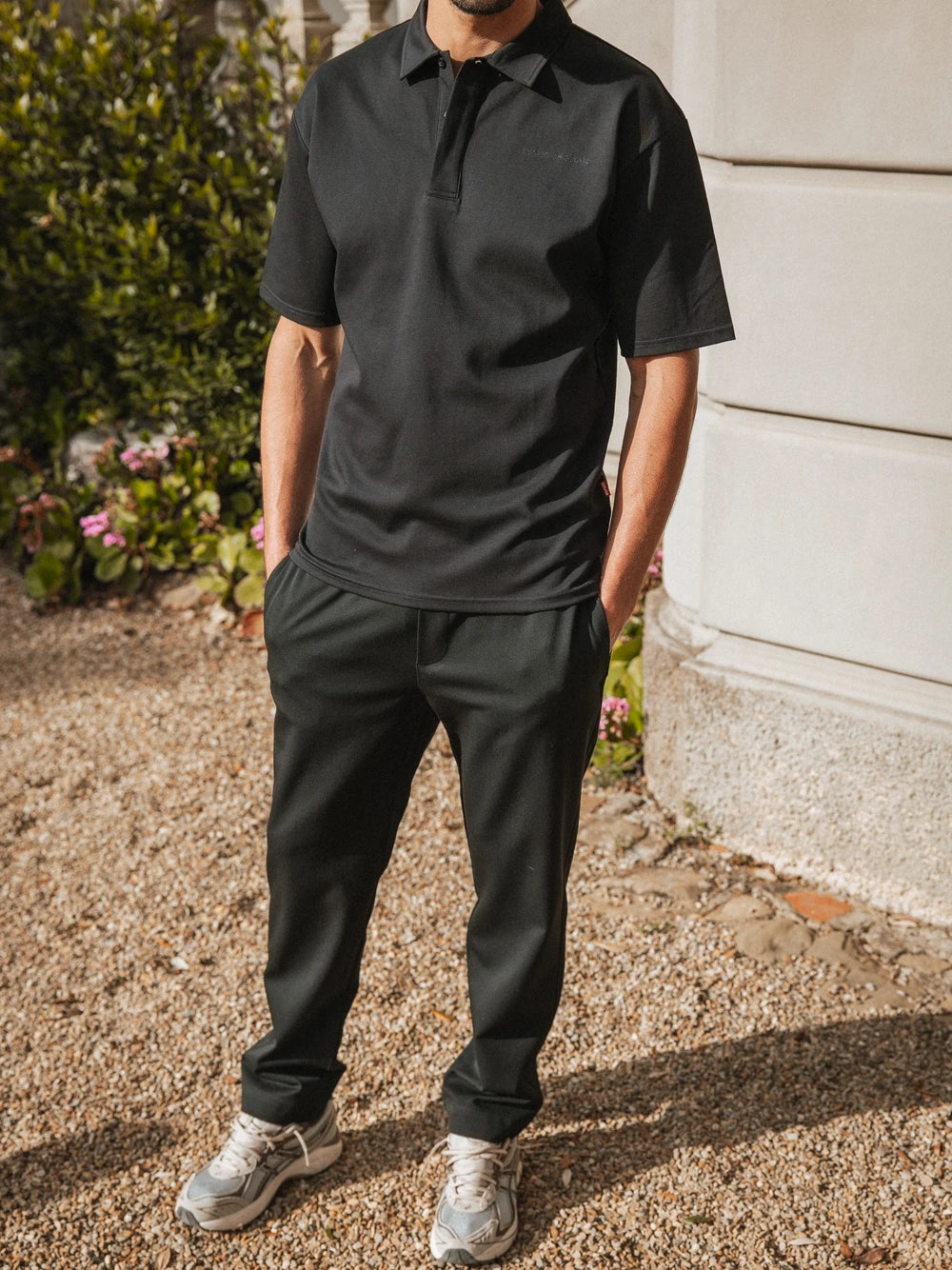 Black Sixteen Relaxed Polo