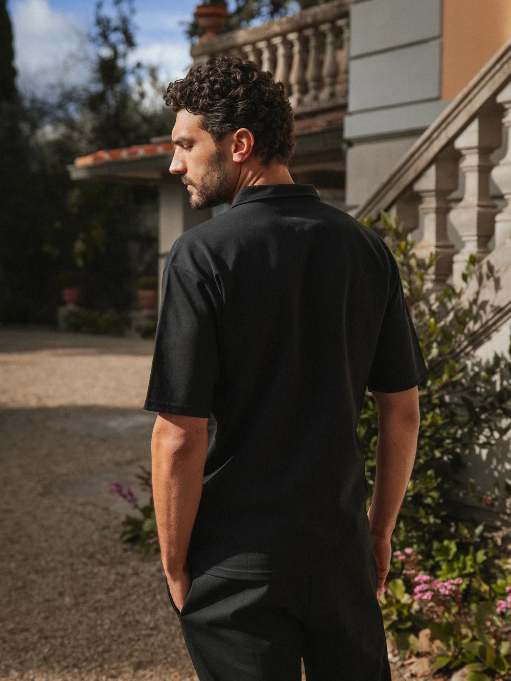 Black Sixteen Relaxed Polo
