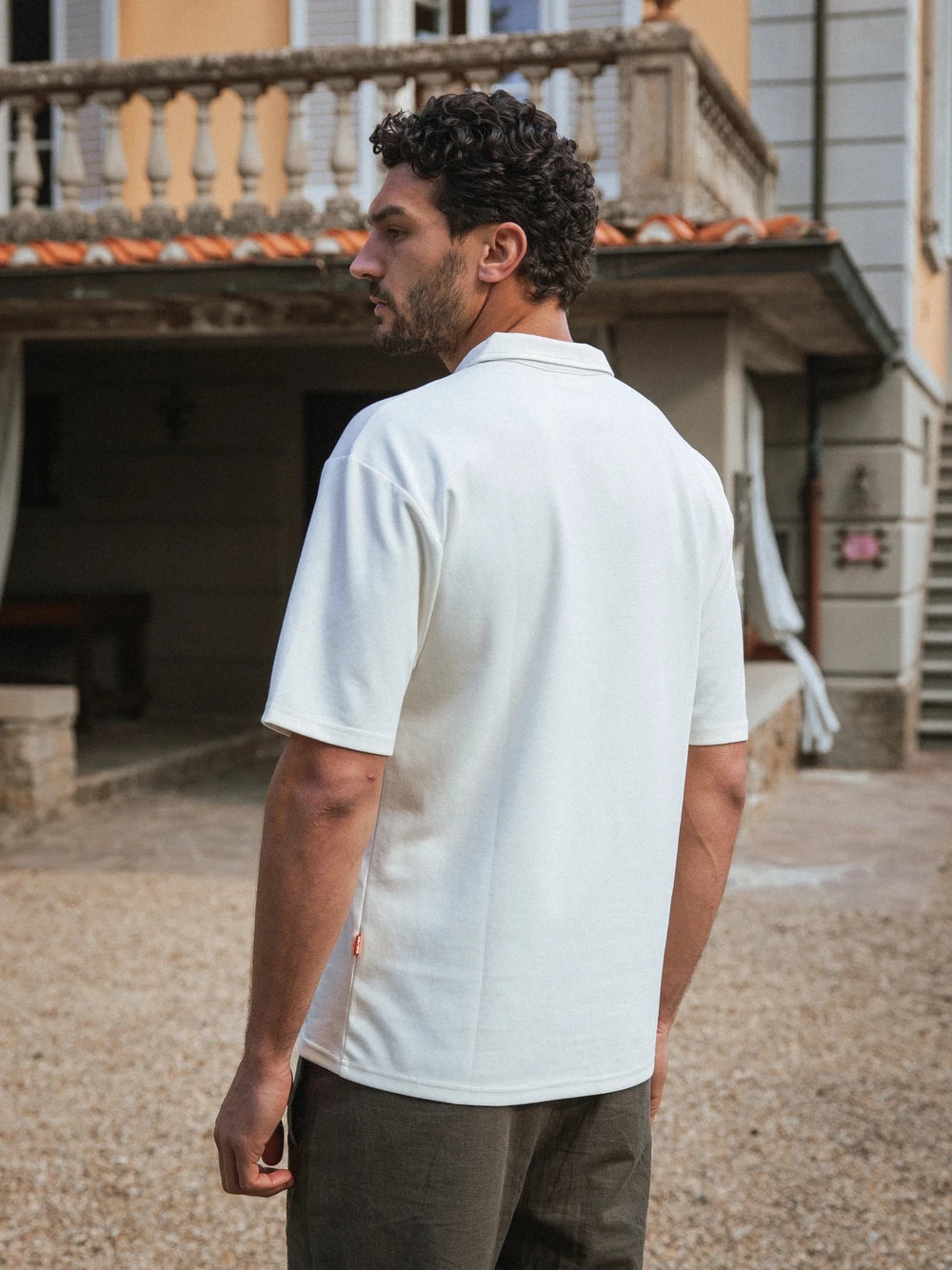 Creme La Sera Relaxed Polo