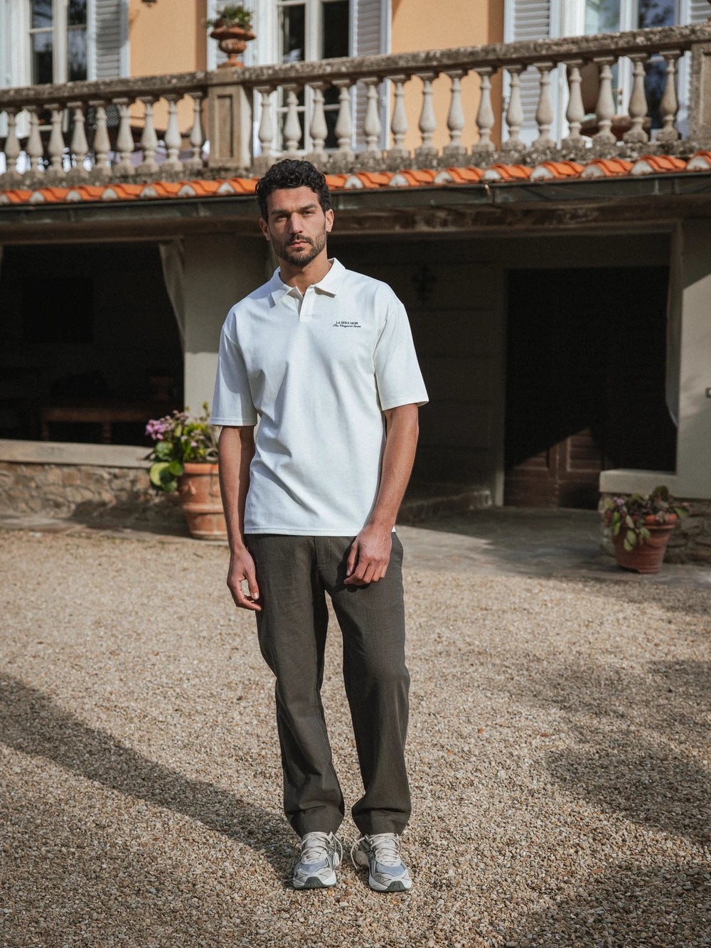 Creme La Sera Relaxed Polo