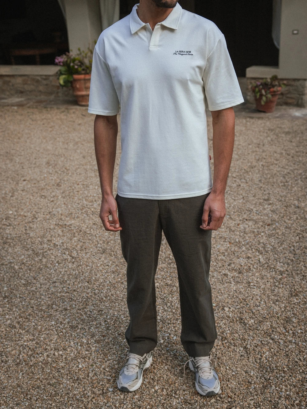 Creme La Sera Relaxed Polo