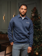 Grüner Chamonix V-Ausschnitt Polo-Pullover