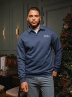 Grüner Chamonix V-Ausschnitt Polo-Pullover