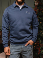 Grüner Chamonix V-Ausschnitt Polo-Pullover