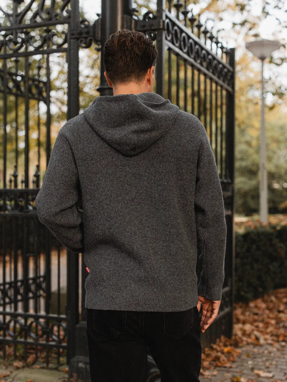 Dark Grey Oversized Knit Vest