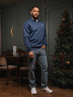 Grüner Chamonix V-Ausschnitt Polo-Pullover