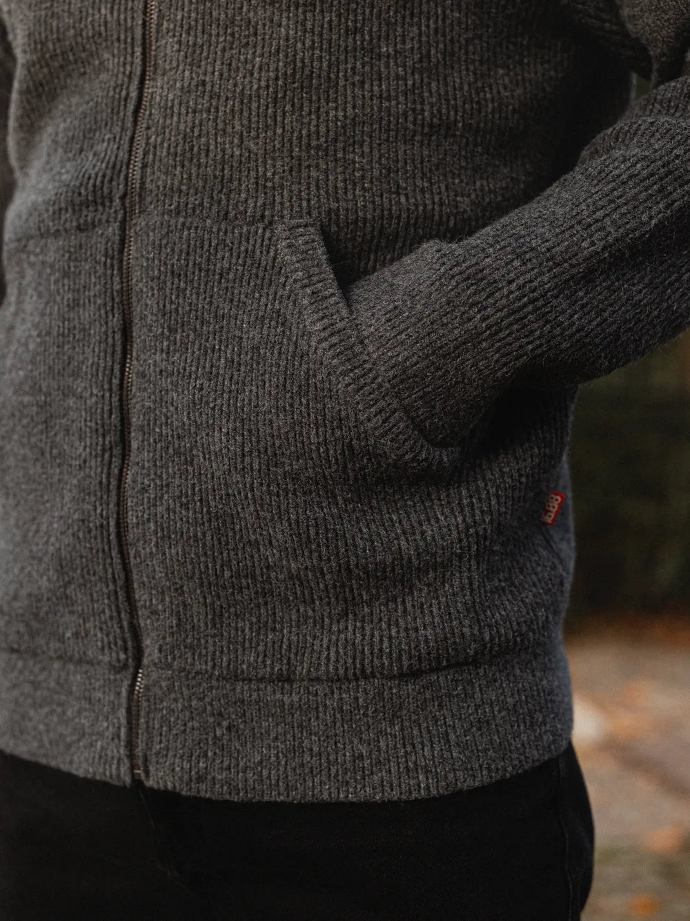 Dark Grey Oversized Knit Vest