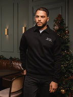 Black Chamonix V-Neck Polo Sweater