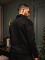 Black Chamonix V-Neck Polo Sweater