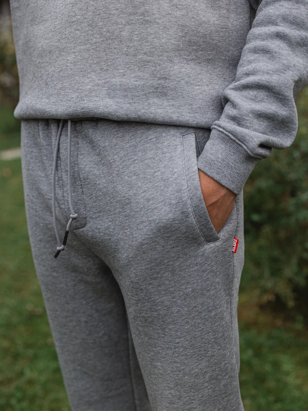 Dark Grey Melange Jogging Pants