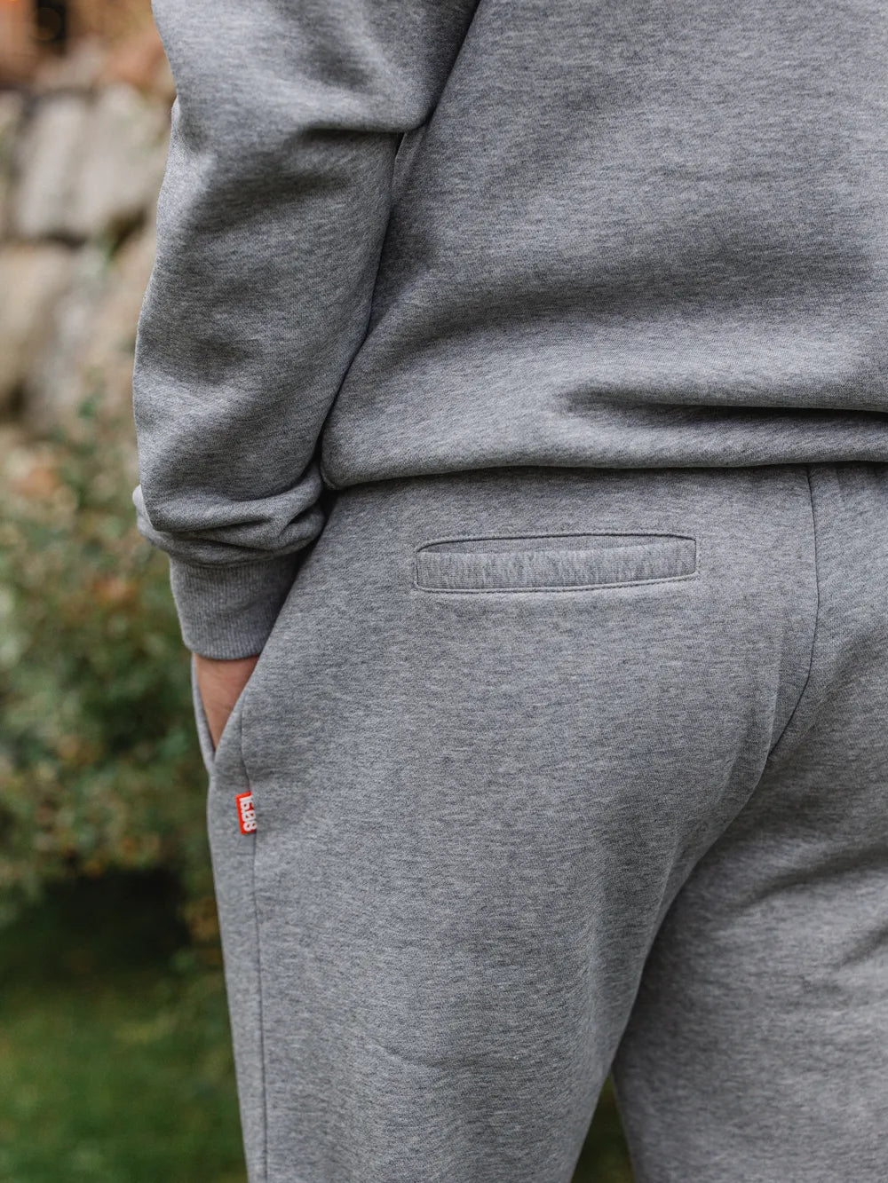 Dark Grey Melange Jogging Pants
