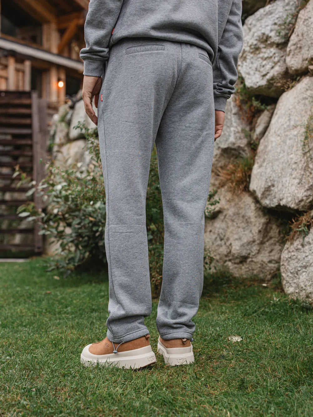 Dark Grey Melange Jogging Pants
