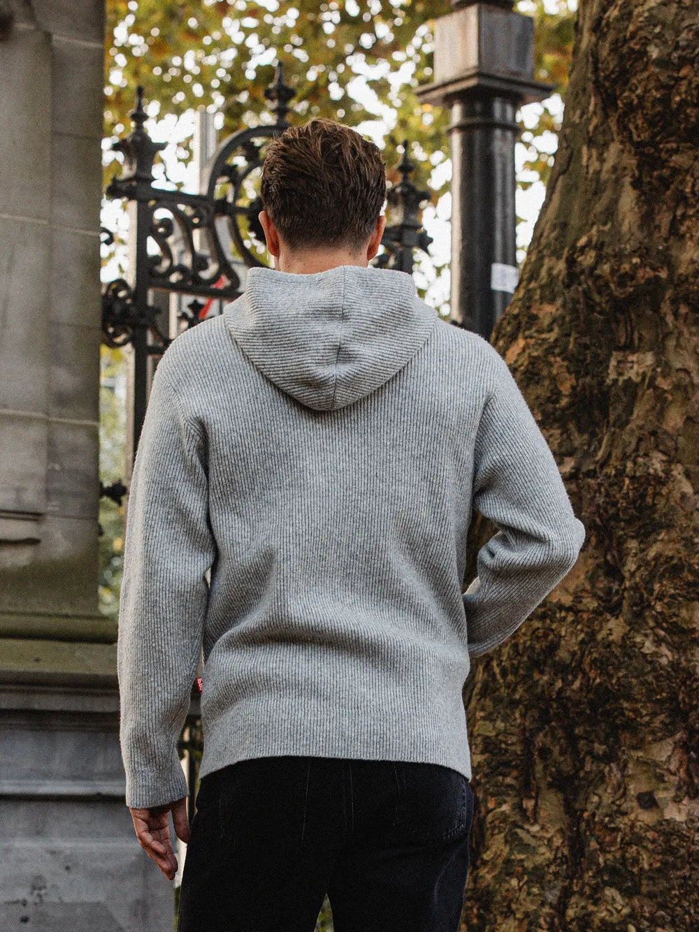 Light Grey Oversized Knit Vest