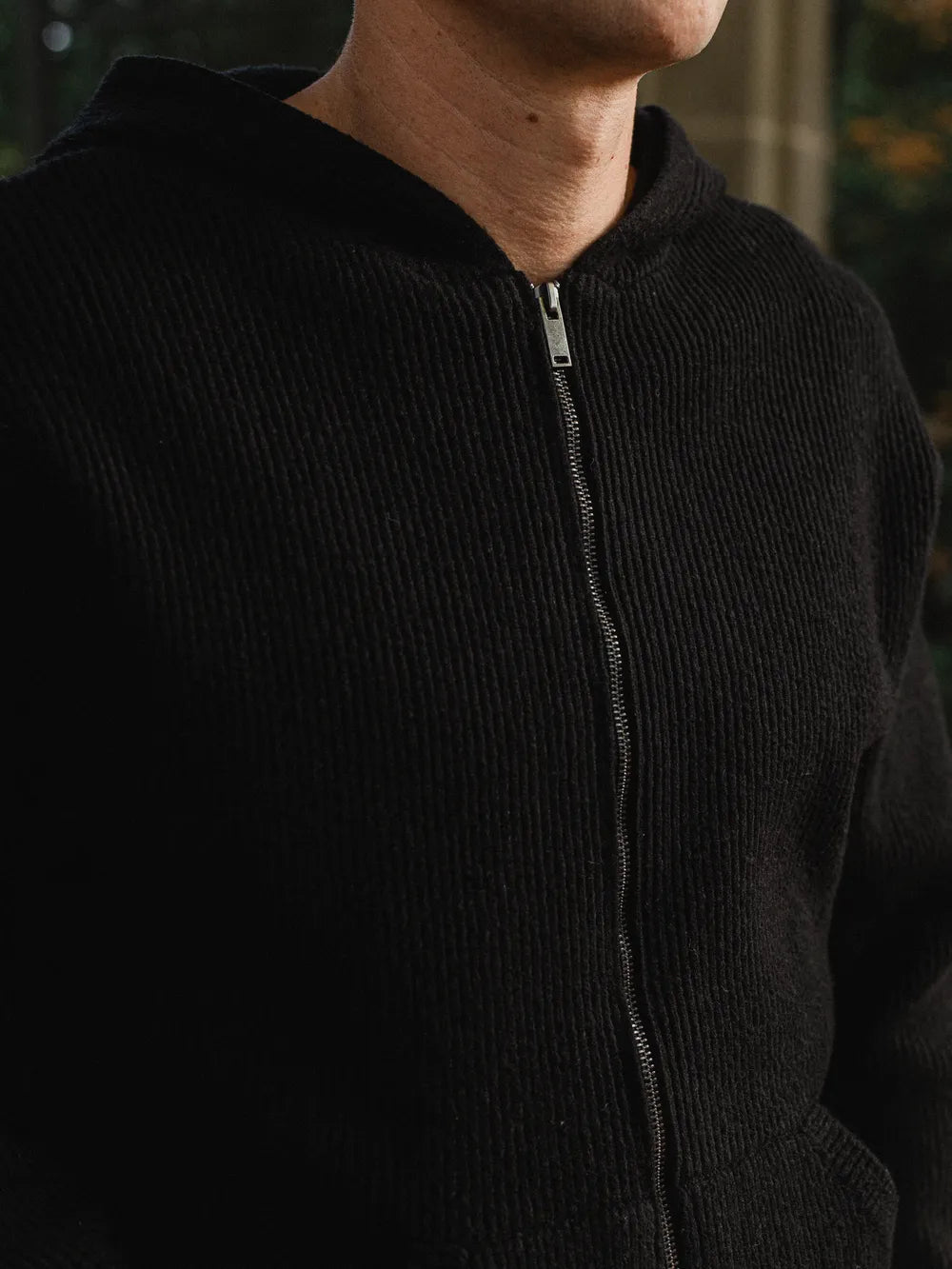 Black Oversized Knit Vest