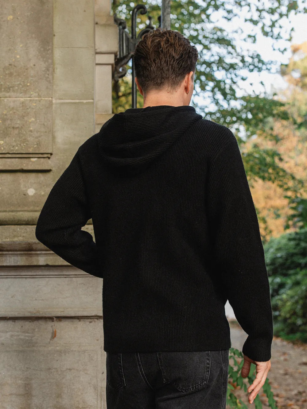 Black Oversized Knit Vest