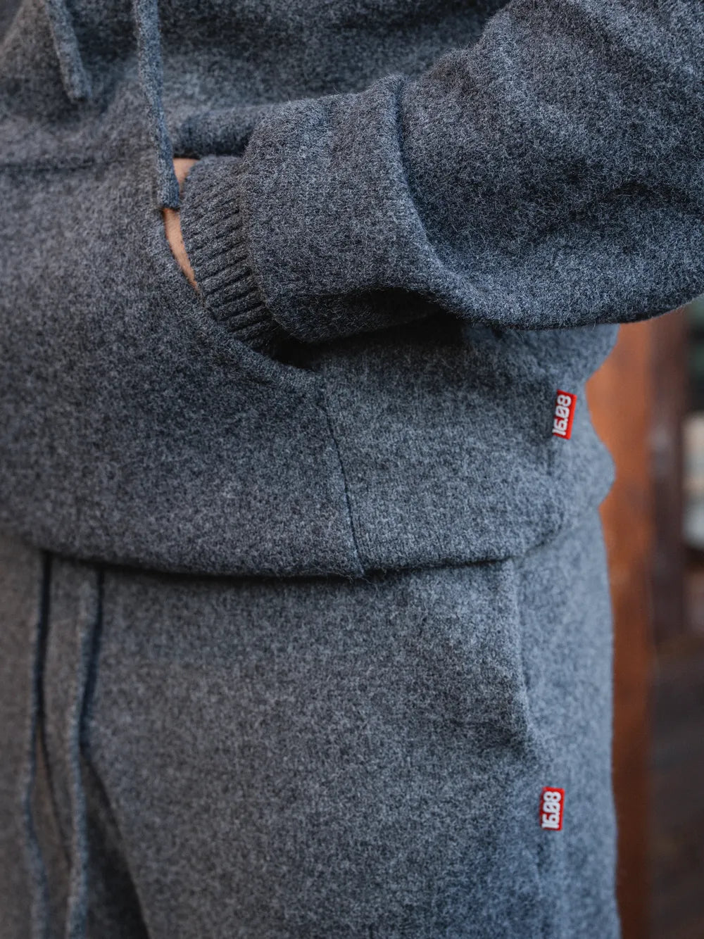 Dark Grey Knit Pants