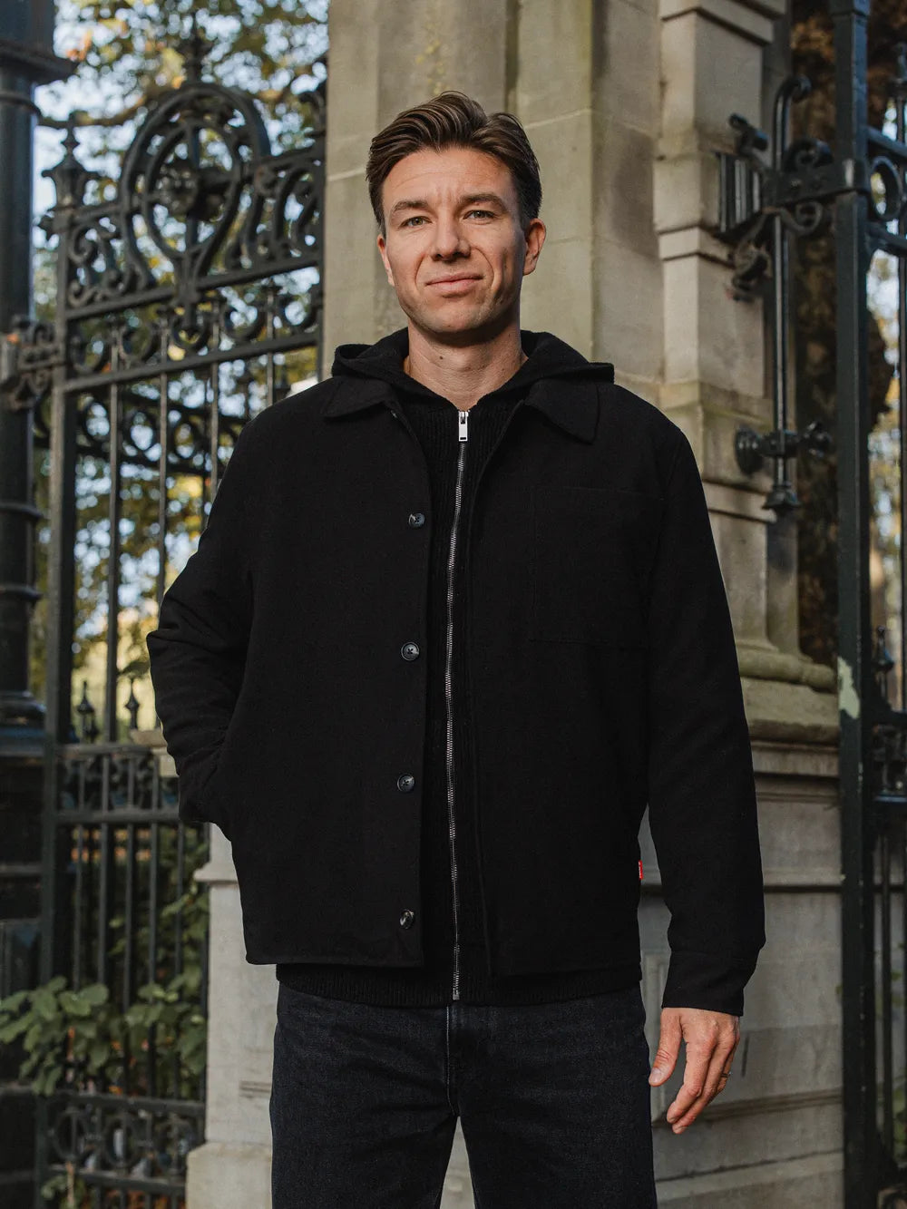 Black Layer Overshirt