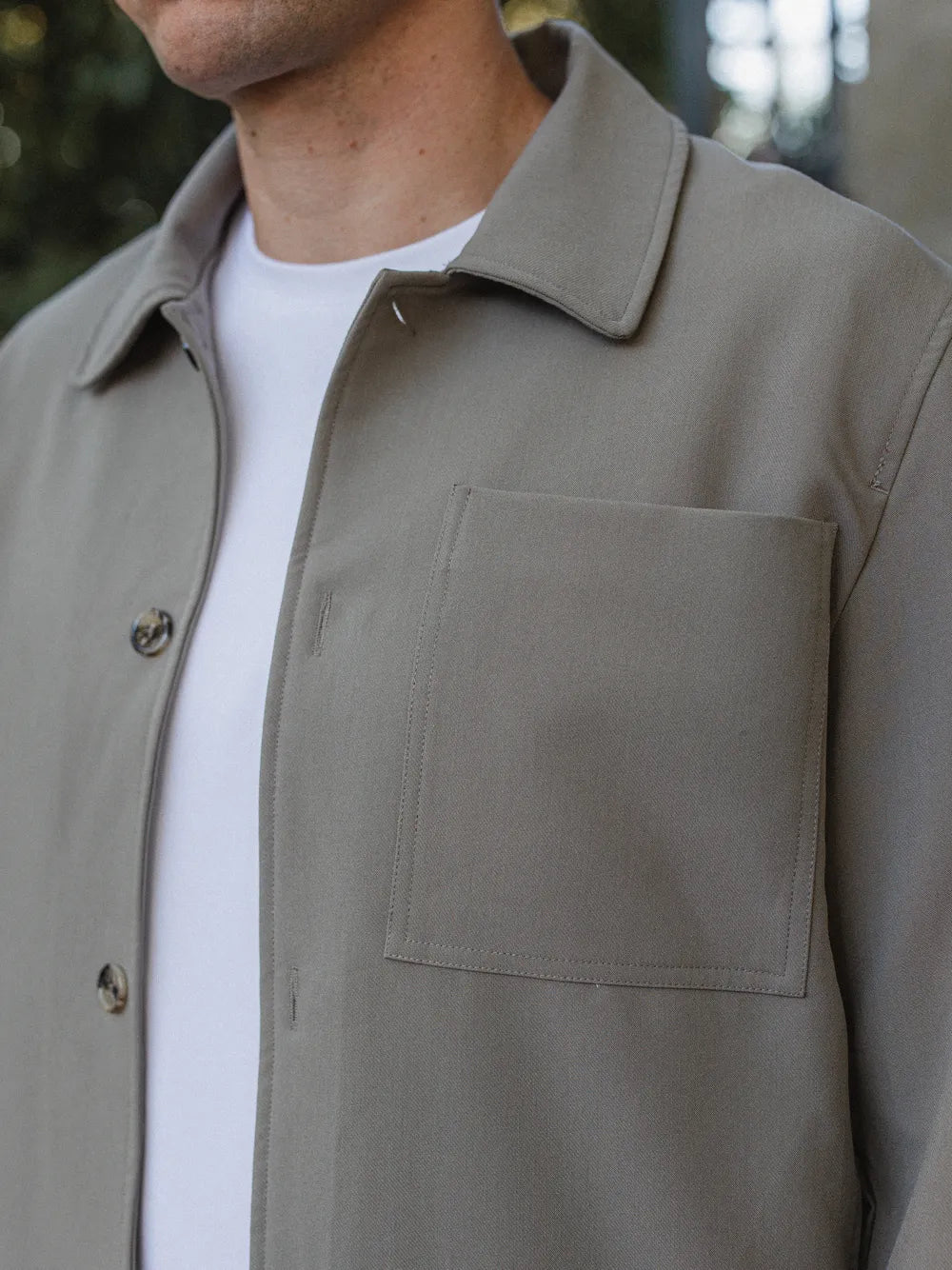 Olive Layer Overshirt