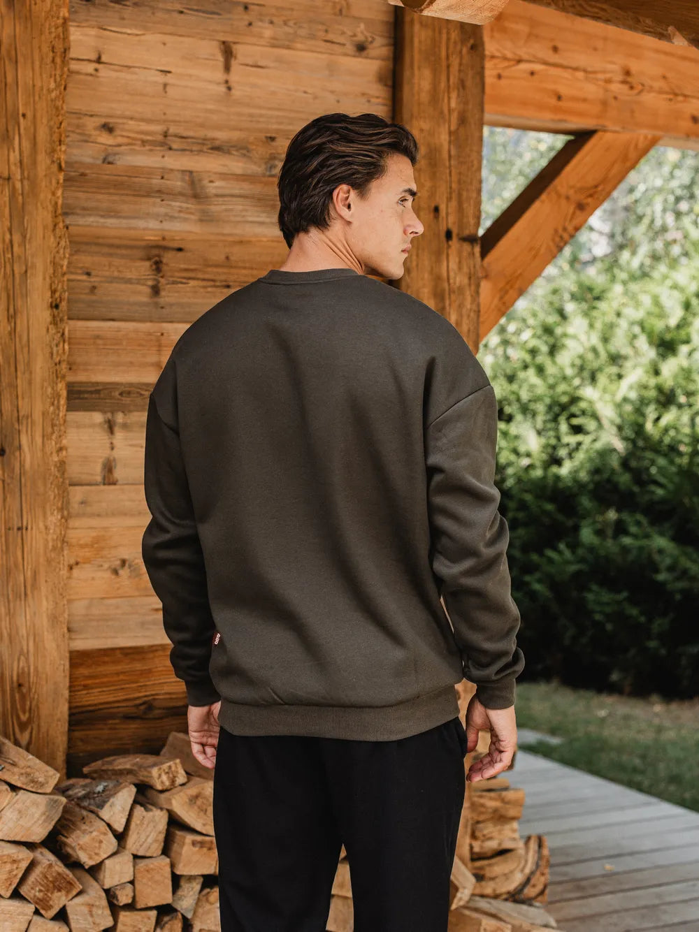 Green Signature Oversized Sweater