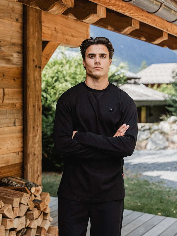 Schwarzes Signature Langarmshirt