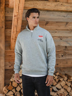 Grey Voyage Half Zip Sweater
