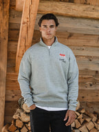 Grey Voyage Half Zip Sweater