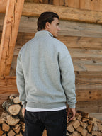 Grey Voyage Half Zip Sweater