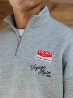 Grey Voyage Half Zip Sweater