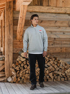 Grey Voyage Half Zip Sweater