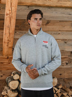 Grey Voyage Half Zip Sweater
