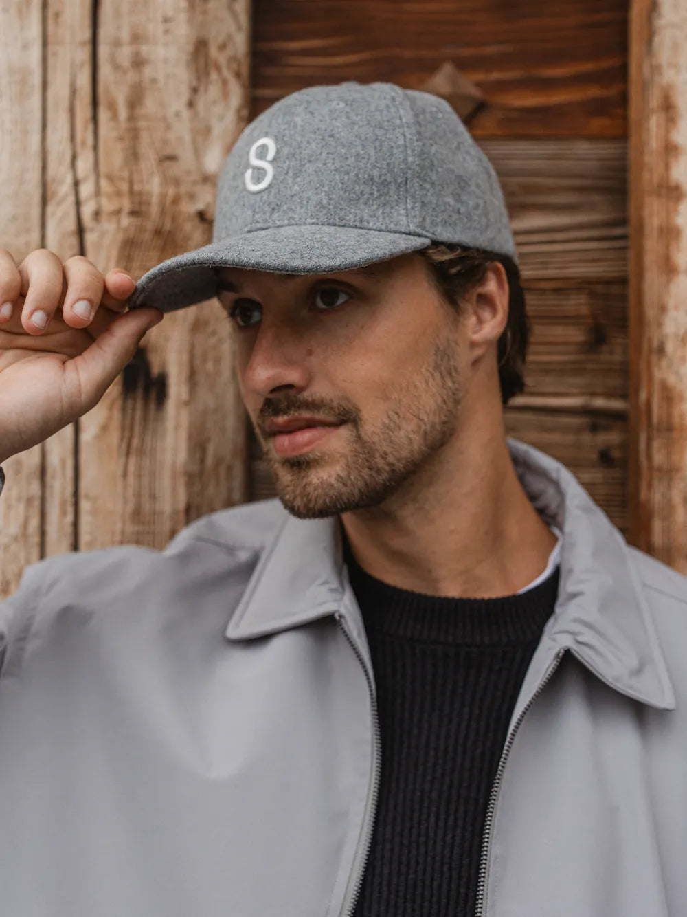 Grey Wool Cap