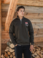 Green Voyage Half Zip Sweater