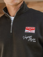 Green Voyage Half Zip Sweater
